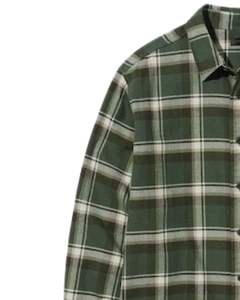 Camisa Casual a Cuadros Verde Oliva para Hombre, Algodón y Poliéster, Manga Larga, Cierre de Botones, Diseño a Cuadros, Suave y Cómoda para Uso Diario - Product Image 3