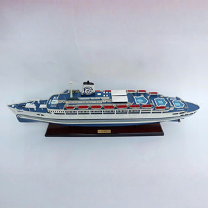SS SEA BREEZE - Modèle de bateau de croisière Panama en bois artisanal - Product Image 1