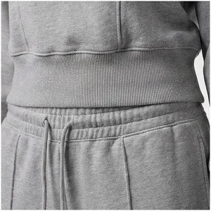 <b>Women</b> Gray <b>Half</b>-<b>Zip</b> <b>Sweatshirt</b> Full Sleeve Solid Color Casual Midweight Polyester Tracksuit Top with Side Pockets Autumn Wear - Product Image 5