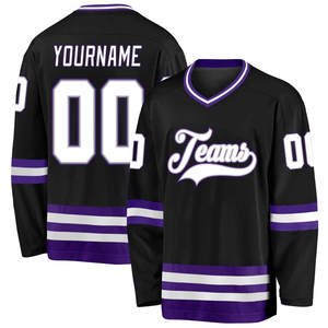 Maillot de hockey sur glace personnalisé 2026 - 100 % polyester, séchage rapide, respirant, écologique, extensible dans quatre directions, nom et marque d'équipe personnalisés - Product Image 6