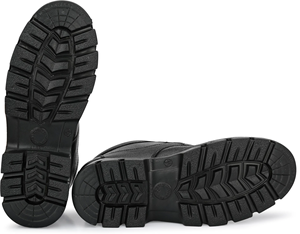 Bottes en cuir durables pour hommes, bottes d'extérieur élégantes à lacets avec semelle antidérapante, doublure intérieure douce, idéales pour un usage quotidien et la randonnée - Product Image 4