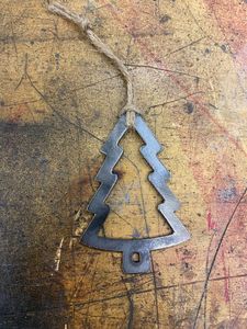 Metal <b>Tree</b> <b>Ornament</b> Handicraft Vintage Christmas Decor Shape Feature - Product Image 1