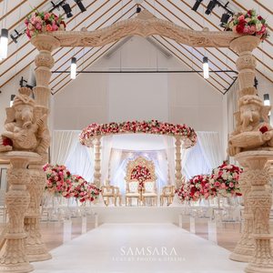 เสางานแต่งนกยูงสีขาวทันสมัย,Mandap สำหรับงานแต่งงานหรูหราสไตล์อังกฤษ - Product Image 3