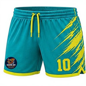 Unisex High Quality Breathable Plus Size Soccer <b>Shorts</b> with Custom Logo Elastic Waist OEM Service Available - Product Image 1