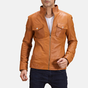 <b>Men</b> s <b>Leather</b> <b>Jacket</b> Real Lambskin Classic Vintage Style <b>Leather</b> <b>Jackets</b> For <b>Men</b> Brown <b>Leather</b> <b>jacket</b> for <b>men</b> - Product Image 3