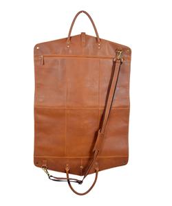 Housse de transport pour costume en cuir véritable marron vintage avec fermeture éclair, étui de voyage robuste pour uniforme LSC-0001 - Product Image 1