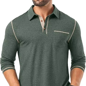 Custom Men’s Rugby Shirt Manufacturer | Long Sleeve Striped Cotton Polo | Private Label OEM <b>Low</b> MOQ - Product Image 1