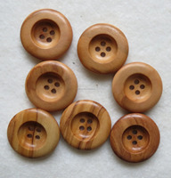 Sharpe besar 15Mm 18Mm 30Mm 2 lubang 4 lubang kustom Laser terukir kancing kayu kancing kayu mewah untuk pakaian