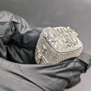 Custom Name Number Iced Out Moissanite Drunk 50 Bling Hip Hop <b>Ring</b> 925 Sterling Silver Rapper Style Fashion Jewelry <b>for</b> <b>Men</b> - Product Image 1