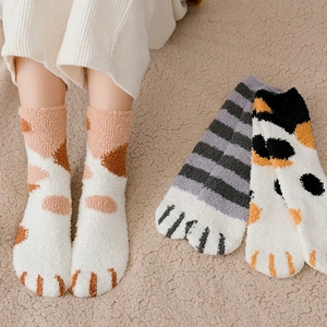 Chaussettes de sport en coton pour hommes et femmes, invisibles, à impression numérique, de haute qualité, pour l'hiver, vente en gros - Product Image 5