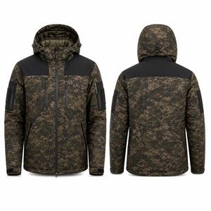 Veste softshell camouflage pour homme, manches longues, imperméable, pour la chasse en hiver - Product Image 1