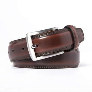 Cinturones Casuales Unisex de Alta Calidad, Nuevo Cinturón de Cuero Genuino a la Moda con Hebilla de Acero, Longitud Personalizada para Hombres y Mujeres - Product Image 1