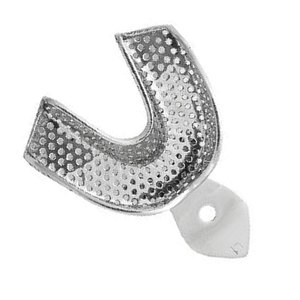Premium Quality Dental Impression Tray with Edge L1 Perforated Lower Size XL Stainless Steel Reusable Autoclavable Orthodontic - Product Image 3