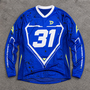 Maillot de motocross personnalisé haut de gamme à manches longues, chemise de course tout-terrain pour hommes, maillot de moto MX avec graphismes sublimés - Product Image 1