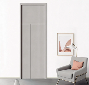 Puerta de Madera Compuesta WPC Minimalista e Impermeable para Arquitectura, Cocina, Sala de Estar, Dormitorio, Villa, Escuela, Casas y Apartamentos - Product Image 2