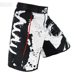 Shorts MMA personnalisés unisexes en gros, shorts de grappling par sublimation, arts martiaux, polyester extensible dans quatre directions, usine OEM - Product Image 5