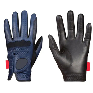 Gants de polo en cuir, gants de sport durables, vente en gros, gants d'équitation, gants de vélo, gants noirs - Product Image 5