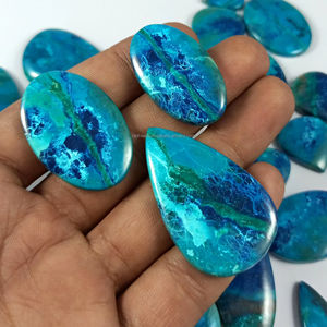 Natural Shattuckite Cabochon Healing <b>Crystal</b> Quartz Wholesale Bulk Loose Gemstone Chakra Spiritual Reiki Raw - Product Image 1