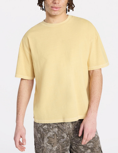 T-shirt pour homme surdimensionné de qualité supérieure avec logo de marque personnalisé OEM, impression graphique personnalisée, 100% coton, jersey simple lourd 240 GSM - Product Image 4
