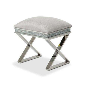 Customized <b>Round</b> Ottoman Pouf with Gold Metal Steel Base Fabric Chair <b>Stool</b> Modern Home Furniture Ottoman <b>Stool</b> In Puff - Product Image 4