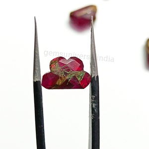 Cuentas de piedras preciosas facetadas en forma de nube de turquesa cobre rosa Mohave de 12 mm, cuentas talladas en forma de nube para la fabricación de joyería al por mayor - Product Image 5