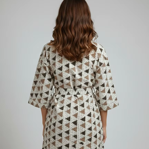 Kimono Kantha de algodón de calidad de exportación, nuevo estampado, hecho a mano, reversible, largo, para mujer, a la venta en fábrica. - Product Image 2