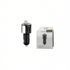 S&N Car <b>Bluetooth</b> <b>MP3</b> <b>Player</b> Dual USB Charger With Handsfree Kit For Vehicle Audio System - Product Image 1