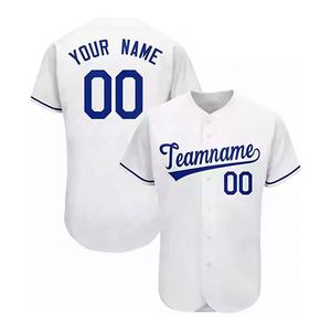 Camisetas de béisbol con diseño bordado personalizado, nueva ropa deportiva con bordado completo, transpirable y de talla grande, ropa deportiva de la mejor calidad - Product Image 3