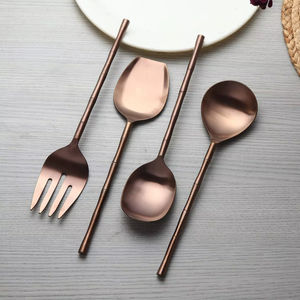 Servidor de Ensaladas de Diseño Innovador, Ecológico, de Acero Inoxidable, Apto para Lavavajillas, Utensilios de Cocina - Product Image 1