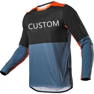 Jersey de Ciclismo Personalizado de Manga Larga para Motociclismo y Montaña, Diseño de Carreras, Transpirable, Impresión por Transferencia de Calor, con Cuentas, para Descenso - Product Image 4