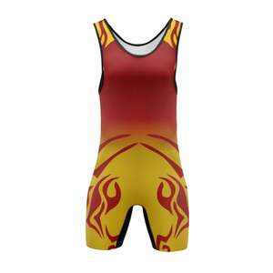 Wholesale Custom Design Wrestling Singlet Breathable Wrestling Uniform For Club Teams And Individual Athletes Suit - Product Image 3