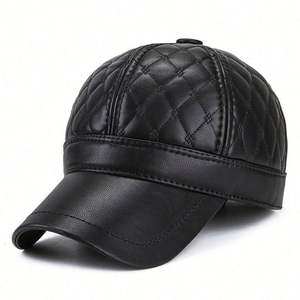Gorra de Béisbol de Cuero para Hombre, Estilo Casual para Invierno, Venta al Por Mayor de Fábrica - Product Image 2