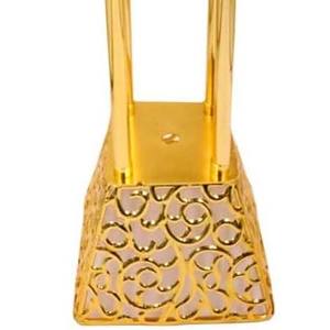 Mabkhara en or de qualité supérieure avec accents en cristal, grand brûleur à oud décoratif en métal pour le Ramadan, l'Aïd et les centres de table de mariage - Product Image 4