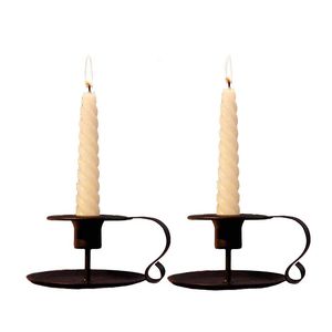 Handmade Metal Taper Candle Holder Black Finished Luxury Unique Eco-Friendly Durable for Home Events <b>Parties</b> Tabletop - Product Image 5