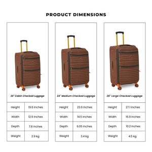 Polyester Luggage Set 3-Piece 20 24 28 Inch Expandable Soft <b>Suitcase</b> with 4 Wheels Combination <b>Lock</b> Travel Bag - Product Image 6