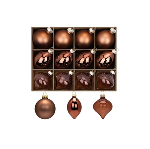 Ornement de Noël Souvenir, Boule Commémorative de Noël 2025, Cadeaux en Verre pour les Amateurs de Noël, Ornements Ronds en Verre Transparent - Product Image 5