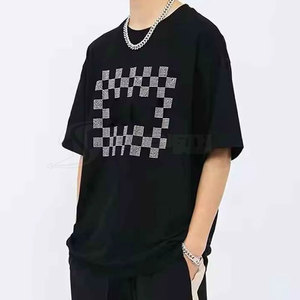 Camisetas con Pedrería, Cómodas para Uso Diario, con Diseño Brillante, Camisetas con Pedrería, Moda Sencilla - Product Image 4