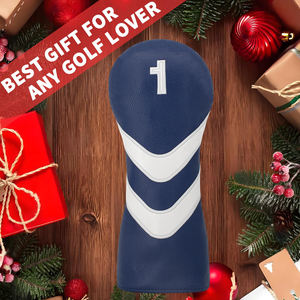 Funda Protectora para Cabeza de Driver de Golf de Cuero Genuino Impermeable de Alta Calidad, Números Personalizados Bordados, Cierre Elástico, Personalizable - Product Image 6