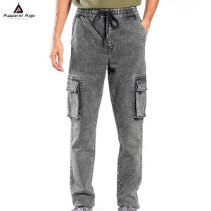 OEM Service Modern Men Straight Jogger Pants Custom Wholesale Regular Fit Print Casual Streetwear <b>Jeans</b> Joggers Mid <b>Waist</b> - Product Image 1