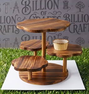 4 Tier Wooden <b>Plant</b> <b>Stand</b> Handmade Multi Level Flower Pot Holder for Home Garden Decor - Product Image 3