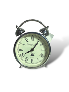 Reloj de Escritorio Vintage de Metal con Doble Campana, Mecánico, Silencioso, con Números Romanos, Estilo Art Deco, Función de Repetición, para Decoración del Hogar, Oficina o Dormitorio - Product Image 2