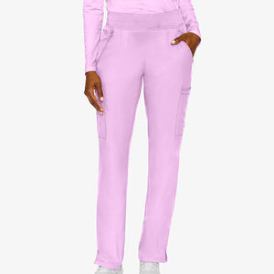 Uniformes Médicos de Hospital de Alta Calidad al por Mayor, Conjunto de Uniformes Quirúrgicos Personalizados, Lisos, para Mujer, Cintura Elástica, Múltiples Bolsillos, Corte Ajustado y Largo - Product Image 2