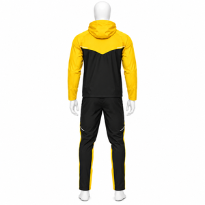 Survêtement pour homme en coton 100% avec logo streetwear et fermeture éclair intégrale, design personnalisé, coupe ample à manches courtes - Product Image 2