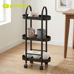 Best OEM SALE Three-Layer Metal Organizer Taiwan Manufacturer Home Storage Household DIY Housewares Slim Modern Multifunction - Product Image 5