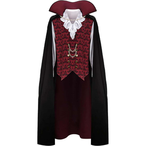 Abrigo largo gótico negro de cuero PU para hombre, disfraz de Halloween - Product Image 5