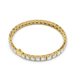 Pulsera de Lujo con Diamantes Cultivados en Laboratorio de Diferentes Formas, Oro Sólido de 14K IGI para Boda, Compromiso, Personalización, OEM/ODM Disponible - Product Image 4