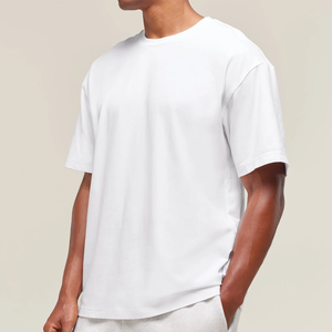 T-shirt personnalisé en gros pour hommes et femmes, en coton premium, col rond, manches courtes, style mode, coupe oversize, vêtements streetwear - Product Image 5
