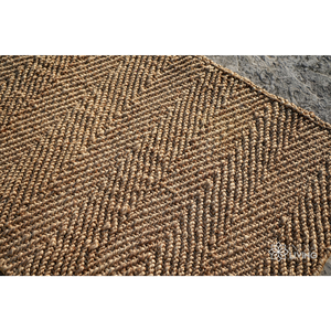 Tapis tressé en jute fait main RTS |   Tapis de sol en fibres naturelles |   Taille personnalisée en gros - Product Image 4