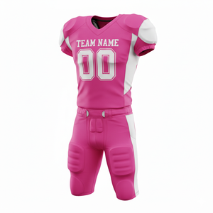 Uniforme de Fútbol Americano Sublimado Personalizado de Primera Calidad, Transpirable, Conjunto Completo, Jersey y Pantalones Personalizados para Equipo, Alto Rendimiento - Product Image 1