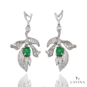 Pendiente colgante delicado de moda único, joyería de moda de Zirconia cúbica de Plata de Ley 925 para regalo de mujer - Product Image 1